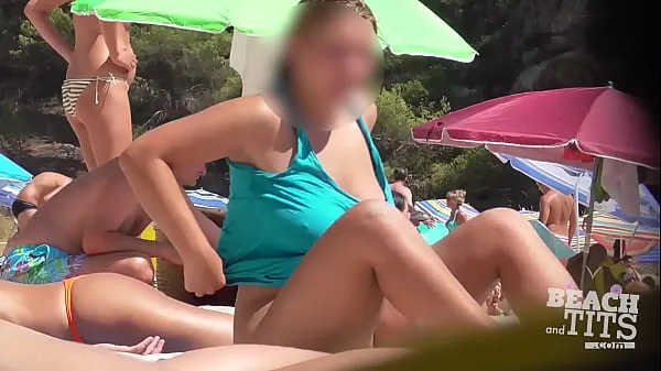 Filem besar Teen Topless Beach Nude HD V halus