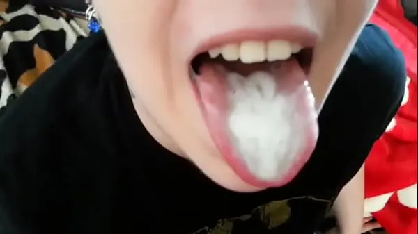 Store Girlfriend takes all sperm in mouth fine film