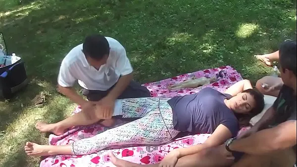 Grote Chinese Massage in park fijne films