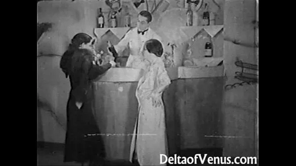 Filem besar Authentic Vintage Porn 1930s - FFM Threesome halus