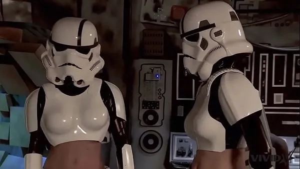 Nagy Vivid Parody - 2 Storm Troopers enjoy some Wookie dick remek filmek