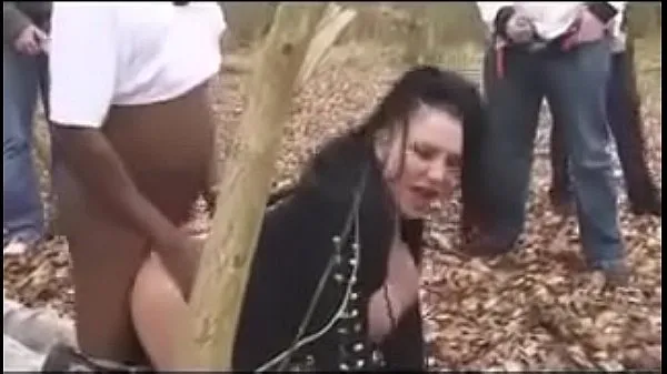 Big Girl with big tits we met on goes dogging in the woods fine Movies