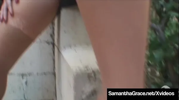 대형 Horny Hottie Samantha Grace, uses her sex toy to rub one out while she's wearing vintage Cuban heeled stockings! Full Video & Samantha Grace Live 고급 영화