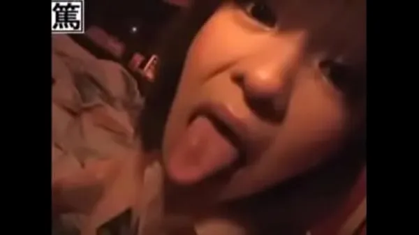 Filem besar Kansai dialect girl licking a dildo halus