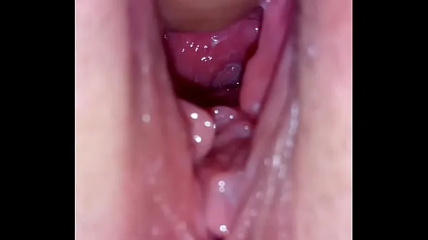 Filem besar Close-up inside cunt hole and ejaculation halus
