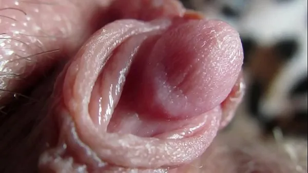 Grote Extreme close up on my huge clit head pulsating fijne films