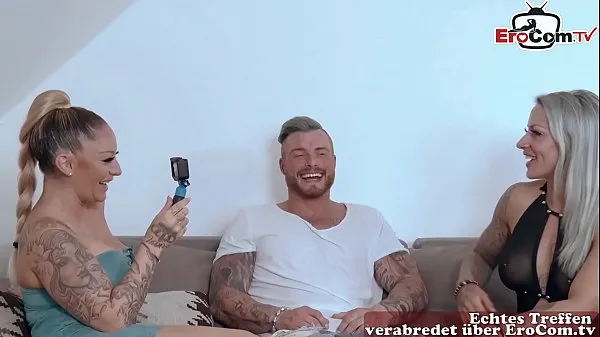 Veliki German port milf at anal threesome ffm with tattoo dobri filmi