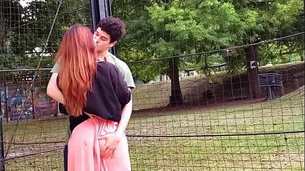 Big Fucking my classmate in the university courtyard fine Movies