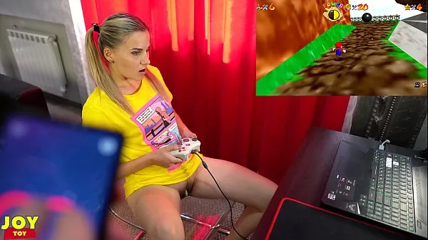 Letsplay Retro Game With Remote Vibrator in My Pussy - OrgasMario By Letty Black Phim hay lớn