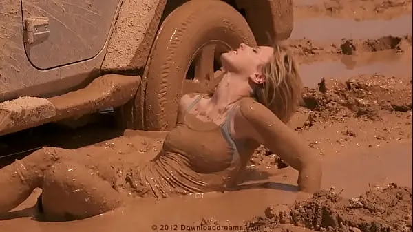 Big jeep girl in mud fine Movies