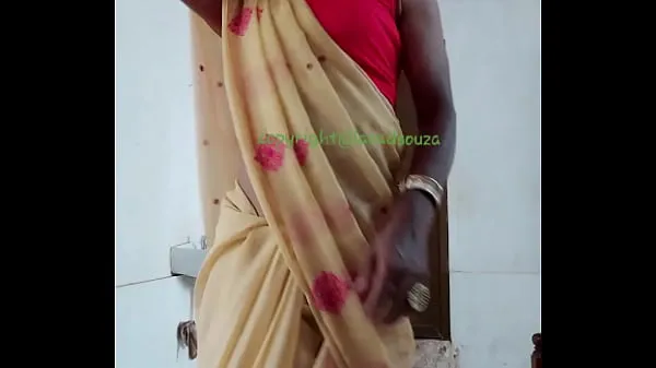 대형 Indian crossdresser Lara D'Souza sexy video in saree part 1 고급 영화