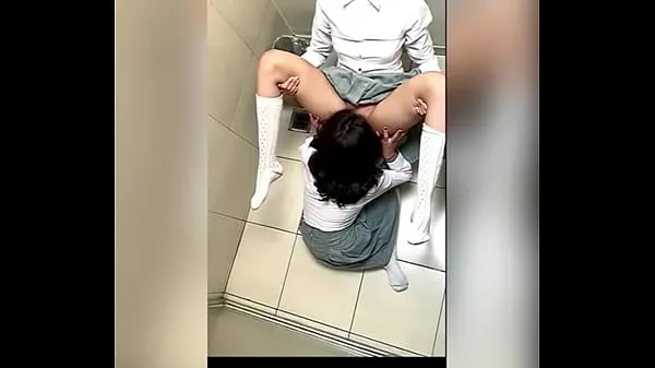Store Two Lesbian Students Fucking in the School Bathroom! Pussy Licking Between School Friends! Real Amateur Sex! Cute Hot Latinas fine filmer