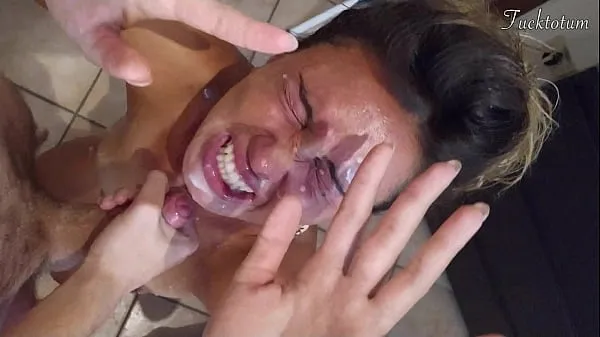 Big Girl orgasms multiple times and in all positions. (at 7.4, 22.4, 37.2). BLOWJOB FEET UP with epic huge facial as a REWARD - FRENCH audio fine Movies