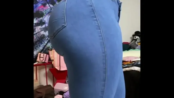 대형 Fat Ass Latina Nixlynka Clapping In Jeans 고급 영화