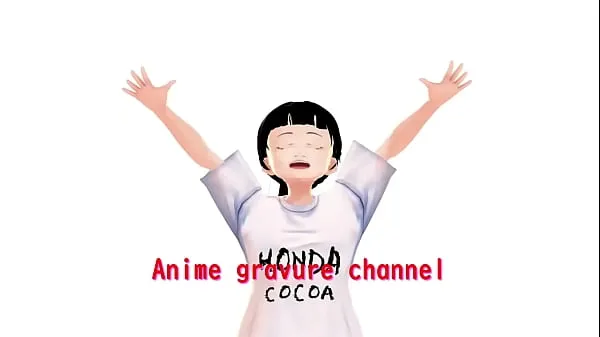 Büyük Honda Cocoa Anime girl introduce herself in white bikini güzel Filmler