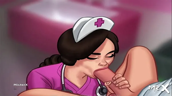 ภาพยนตร์ดีๆ SummertimeSaga - Nurse plays with cock then takes it in her mouth E3 เรื่องใหญ่