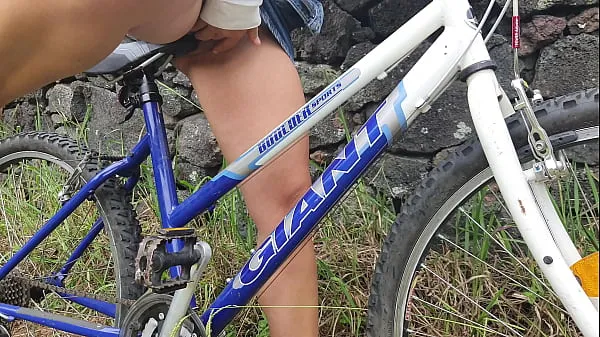 Big Student Girl Riding Bicycle&Masturbating On It After Classes In Public Park fine Movies