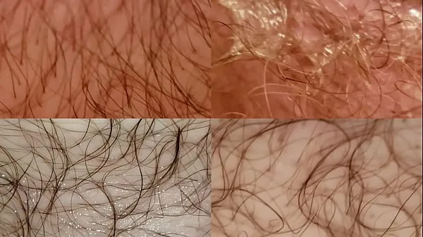 Grandi Four Extreme Detailed Closeups of Navel and Cockfilm di qualità