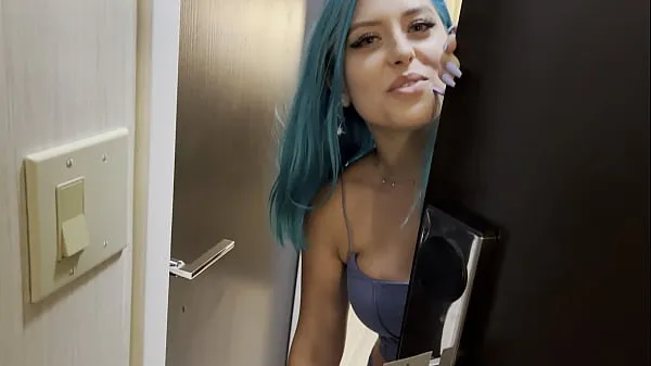 Store Casting Curvy: Blue Hair Thick Porn Star BEGS to Fuck Delivery Guy fine film