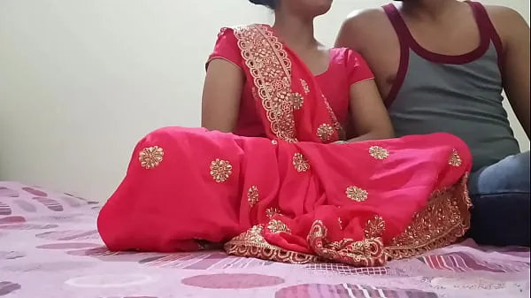 Big Indian Desi newly married hot bhabhi was fucking on dogy style position with devar in clear Hindi audio fine Movies
