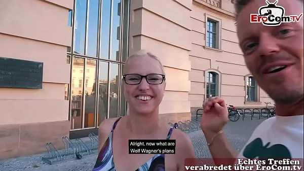 Big German single girl next door tries real public blind date and gets fucked fine Movies