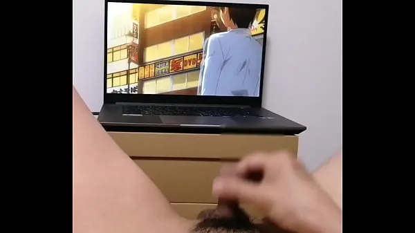 Horny Otaku Moaning Jerking Off Big Dick While Watching Cute Pretty Young Girl Fuck Hot Hentai anime. camshot POV Film bagus yang bagus