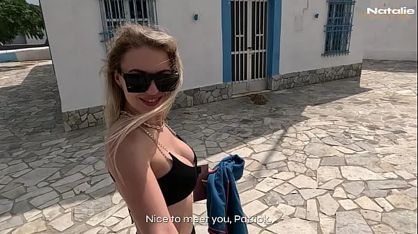 Big Dude's Cheating on his Future Wife 3 Days Before Wedding with Random Blonde in Greece fine Movies