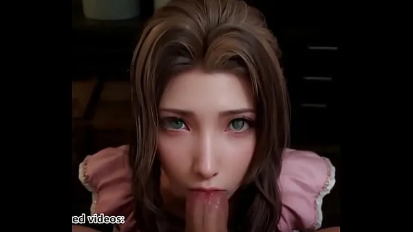 Filem besar Final Fantasy 7 Aerith Deepthoreat Blowjob Uncensored Hentai AI Generated halus
