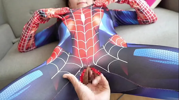 Filem besar Pov】Spider-Man got handjob! Embarrassing situation made her even hornier halus